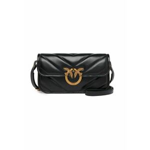Geanta crossbody de piele - Negru imagine