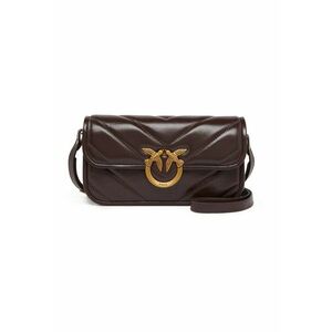 Geanta crossbody de piele - Visiniu imagine