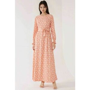 Rochie maneca lunga - Roz pal imagine