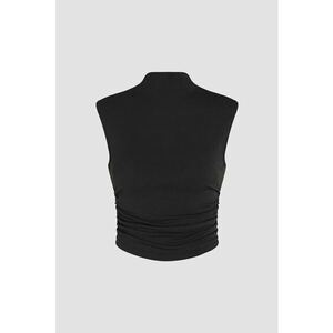 Top guler inalt - negru - Negru imagine
