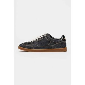 Pantofi sport din denim cu insertii din piele Kandidate - Albastru melange imagine