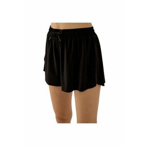 Pantaloni scurti sport dama textil - talie elastica - Negru - imagine