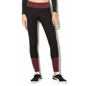 Colanti cu aspect texturat - pentru fitness Luxe - Negru/Violet pruna imagine