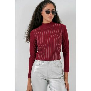 Bluza dama - HiCCUP - Jerseu - Visiniu imagine