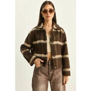 Palton dama HiCCUP - jacheta texturata cu model - multicolor - textil imagine