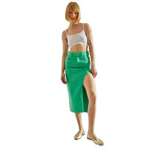 Fusta - HiCCUP - Verde - Denim imagine