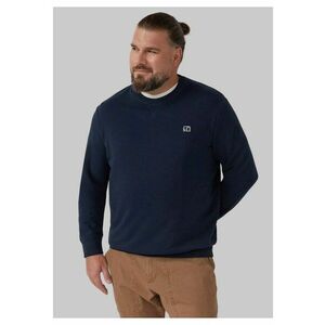 Big Sizes Bluza barbati big sizes - cu decolteu la baza gatului - logo - Bleumarin inchis - Bleumarin inchis imagine