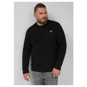 Big Sizes Bluza barbati big sizes - cu decolteu la baza gatului - logo - Negru imagine