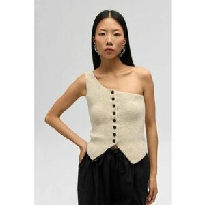 Top dama - Tricot - Bej - imagine
