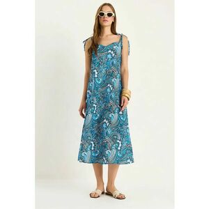 Rochie midi - HiCCUP LUCCI - albastru - textil imagine