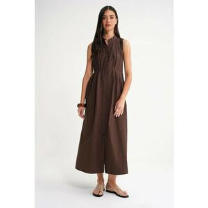 Rochie Maxi HiCCUP Guler Tippet - maro - textil imagine