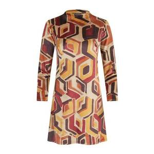 Rochie midi cu imprimeu geometric imagine