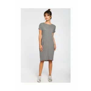 Rochie - Bumbac \ Poliester - Gri - Gri imagine