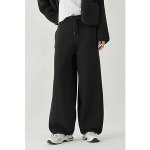 Pantaloni de trening - basic - croiala lejera - negru - textil imagine