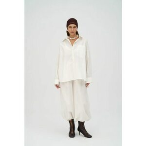 Pantaloni dama - Velora Poplin - ivory - textil imagine