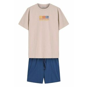 Pijama barbati Onshore bej - albastru imagine