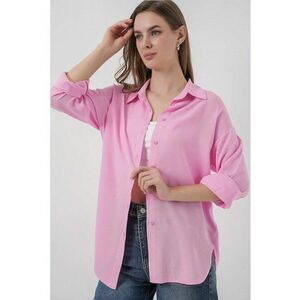 Camasa dama - HiCCUP - BDART Basic - roz garoafa - textil imagine