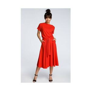 Rochie de dama - Cu Bumbac - Modal - Negru - Rosu imagine