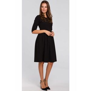 Rochie evazata talie - Negru imagine