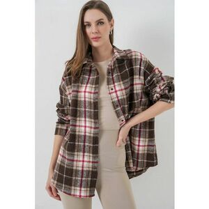 Camasa dama HiCCUP flanel bej natural - Bej Natural imagine