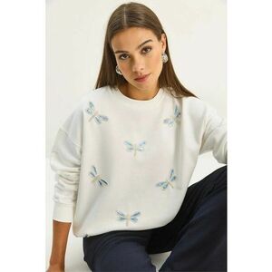 Bluza dama - HiCCUP - model fluture - alb - textil imagine