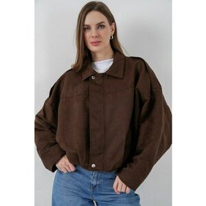 Jacheta pentru dama - HiCCUP - Textil - Maro imagine