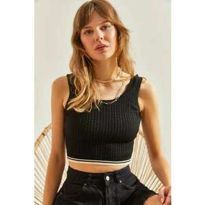 Maiou dama - top tricotat - negru - jerseu - imagine