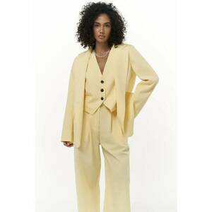 Sacou dama Kaylee - galben chihlimbar - textil imagine