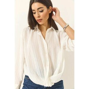 Camasa dama - HiCCUP - Camasa Oversized LUCCI - Alb - Textil imagine