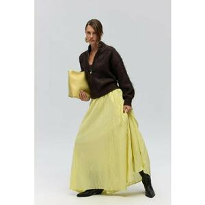 Fusta lungi - galben chihlimbar - textil imagine