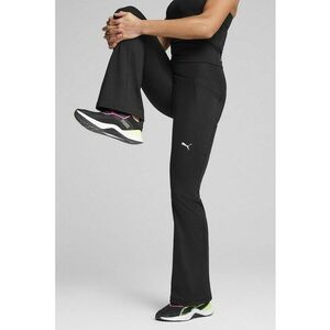 Pantaloni cu croiala bootcut pentru fitness Essential - Negru imagine