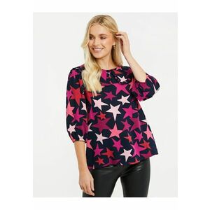 Bluza cu model si guler Peter Pan Humbug 3947 - Negru imagine