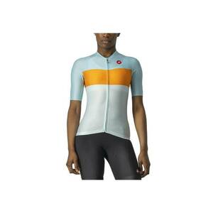 Tricou ciclism dama Aero Pro Bleu/Portocaliu - Bleumarin imagine