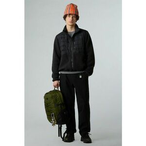 Jacheta usoara cu garnituri din material fleece Hybrid - Negru imagine