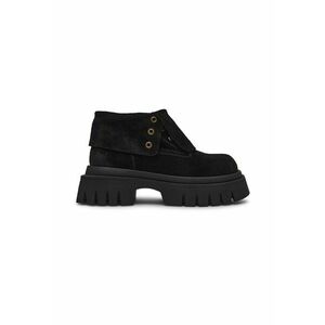 Ghete de piele intoarsa - Negru imagine