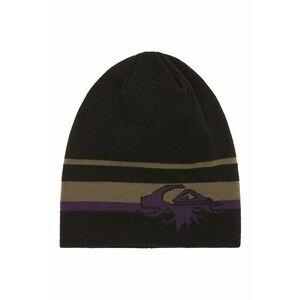 Caciula tricotata pentru ski si snowboarding Vibetown - Negru/Caramel/Ametist imagine