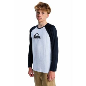 Bluza din bumbac cu maneci raglan Omni - Negru/Gri deschis melange imagine