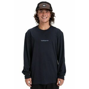 Bluza lejera din bumbac organic - Albastru pastel/Negru imagine
