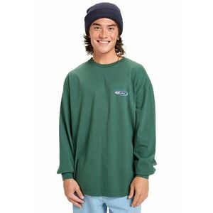 Bluza lejera din bumbac organic cu imprimeu pe partea din spate - Verde sparanghel imagine