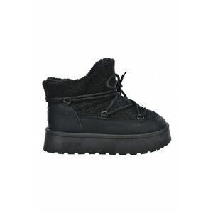 Cizme slip-on cu sireturi - Negru imagine
