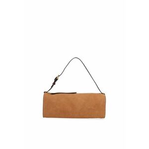 Geanta baguette din piele intoarsa Valoria Chic - Maro imagine