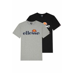 Set de tricouri cu imprimeu logo Prado - 2 Piese - Negru/Gri imagine