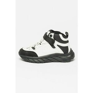 Pantofi sport cu model bicolor - Alb/Negru imagine