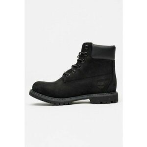 Bocanci din piele nabuc 6In Premium - Negru stins imagine