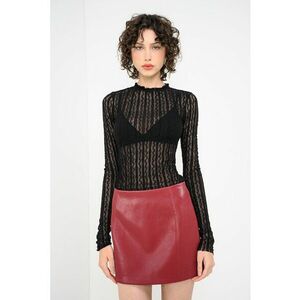 Bluza cu aspect semitransparent Iside - Negru/Transparent imagine