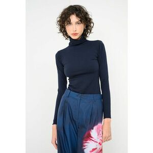 Pulover cu guler inalt Manama - Albastru ultramarin imagine