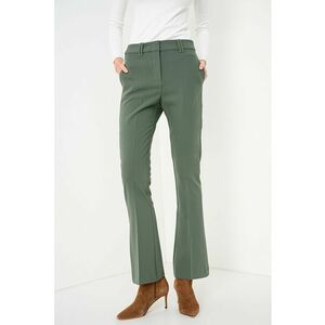 Pantaloni evazati cu talie medie Yser - Verde sparanghel imagine