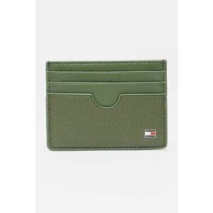 Portcart de piele cu logo - Verde feriga imagine