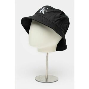 Palarie bucket de bumbac cu logo - Negru imagine
