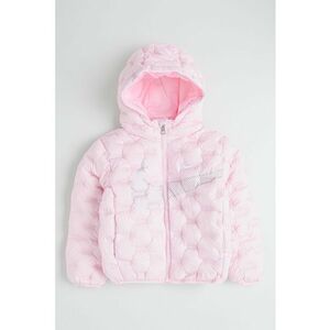 Geaca cu vatelina si gluga - Roz pastel imagine